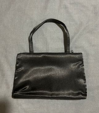 Bolso fiesta mini negro y plateado