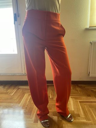 Pantalón Massimo Dutti Naranja Talla M