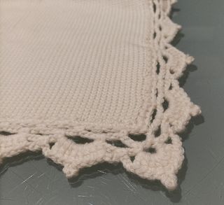 Copertina neonato fatta a mano in lana