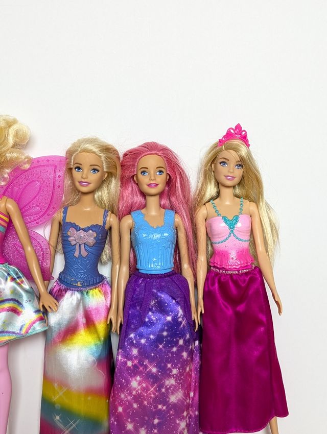 Lote 4 Muñecas Barbie Princesas