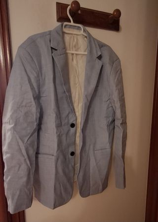 Americana hombre azul .