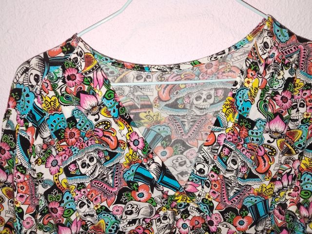 Vestido estampado mujer