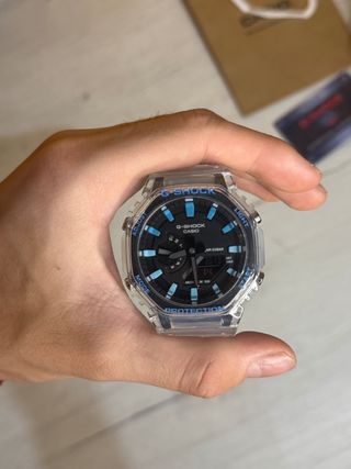 Reloj G-Shock Transparente Azul Negro