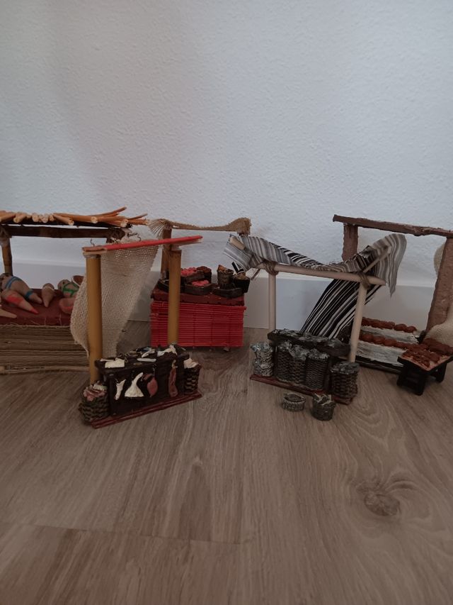 Puestos de mercado Belenes para figuras de 10/12cm