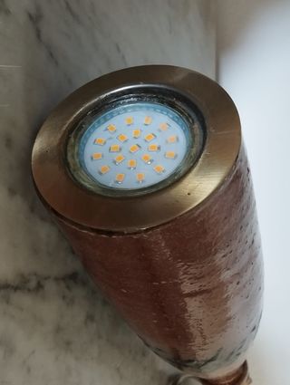 Candeeiro LED Garrafa Rústica