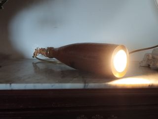 Candeeiro LED Garrafa Rústica