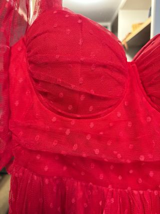 Vestido rojo invitada boda Talla S