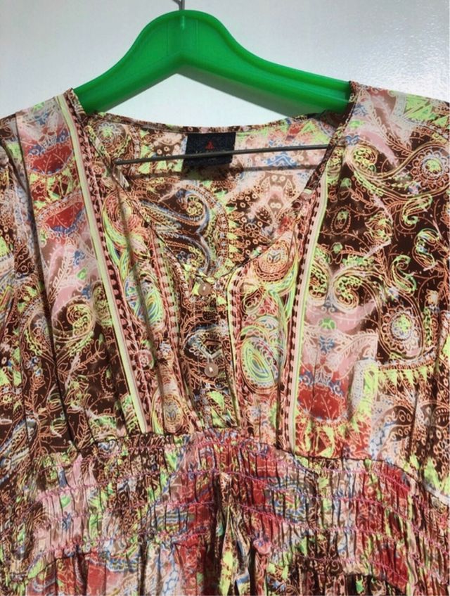 Vestido Boho Multicolor Talla Única