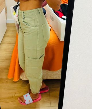 Pantalones cargo verdes militares
