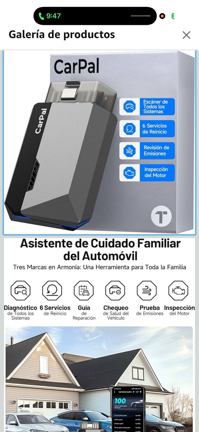 CarPal Escáner Diagnóstico Coche