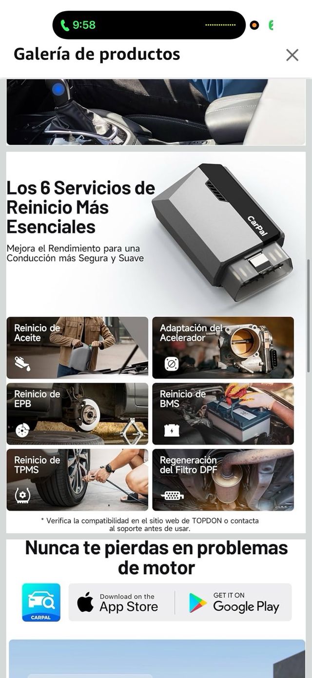 CarPal Escáner Diagnóstico Coche