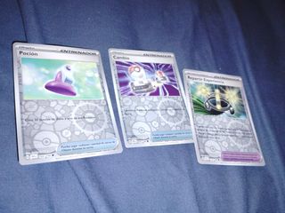 Lote 3 Cartas Pokémon Entrenador Objeto