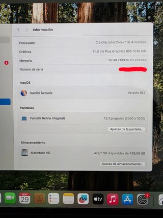 MacBook Pro 13" 2019 i7 16GB+512GB