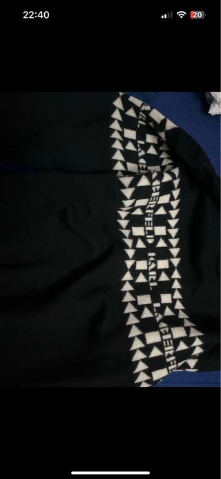 Jersey Karl Lagerfeld Negro Blanco