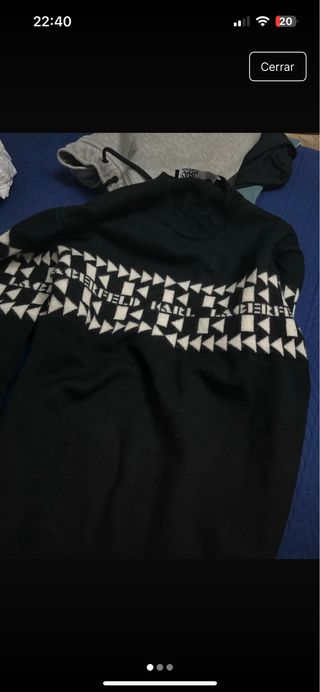 Jersey Karl Lagerfeld Negro Blanco