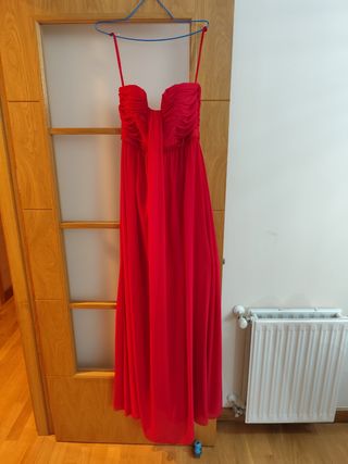Vestido de fiesta rojo largo