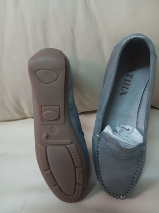 Mocasines LATINA Mujer Talla 36 Plata