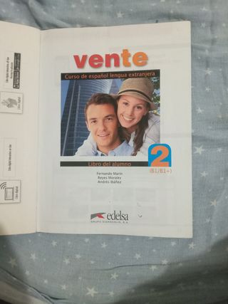 Vente 2 (B1+) - libro del alumno (Spanish Edition)