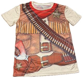 Camiseta disfraz vaquero talla