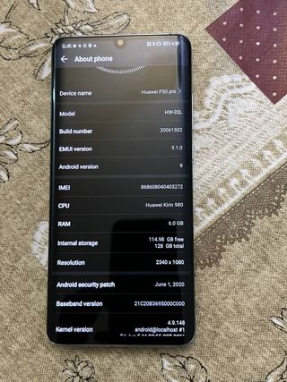 Huawei P30 pro 128 GB OLED/4200 mAh