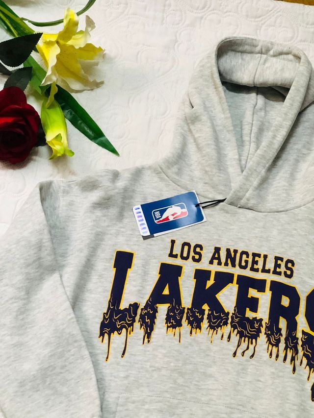 Sudadera Lakers Los Angeles gris