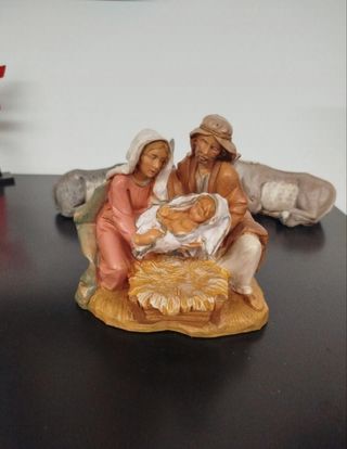 Sacra Famiglia Fontanini 2003 + Bue e Asinello