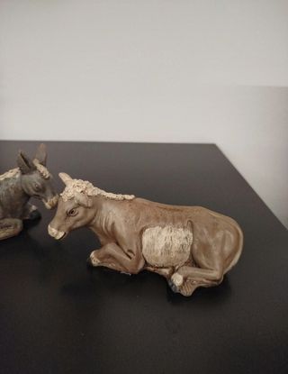 Sacra Famiglia Fontanini 2003 + Bue e Asinello