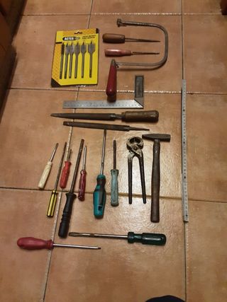 Lote herramientas carpintería