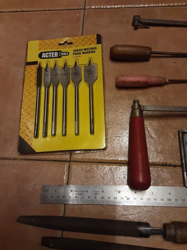 Lote herramientas carpintería