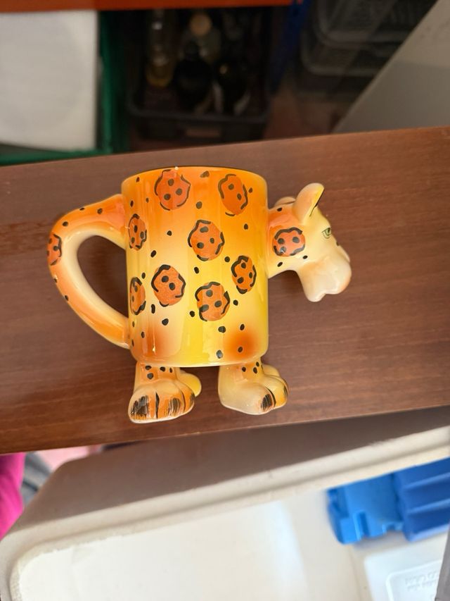 Taza desayuno tigre 3D cerámica