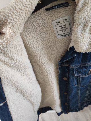 Chaqueta vaquera Pull&Bear borreguito Talla M