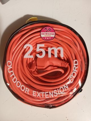 Cable Extensión Exterior 25 metros nuevo y bolsa