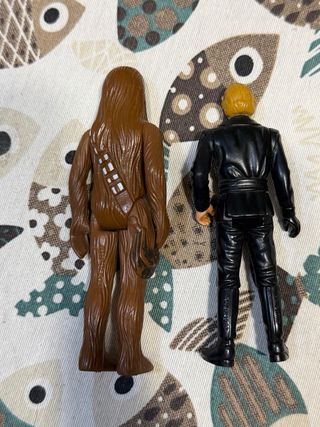 Chewbacca 1977 y Luke Skywalker 1983 STARWARS