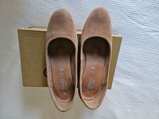 Zapatos de piel miMaO beige/marrón