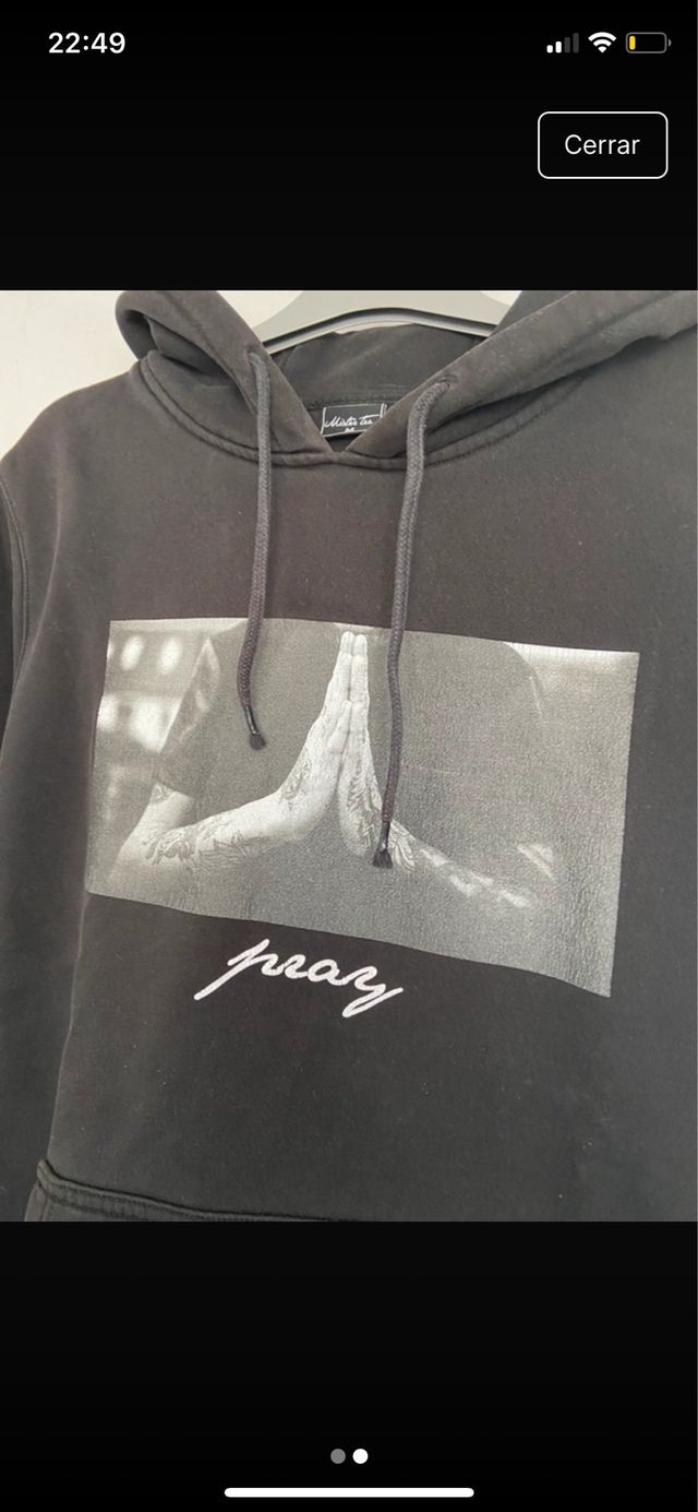 Sudadera Pray Negra Unisex