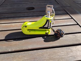 Candado disco moto BUMPER amarillo