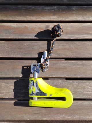Candado disco moto BUMPER amarillo