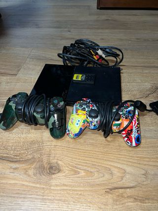 Consola PlayStation 2 con 2 mandos