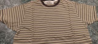 Camiseta Springfield Talla M Rayas Verde