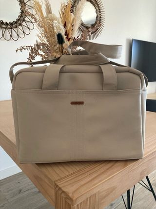 Bolso maternal de hospital Uzturre Polipiel Beige