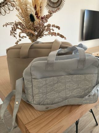 Bolso maternal de hospital Uzturre Polipiel Beige