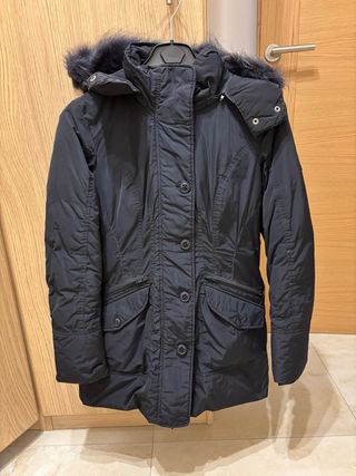 Bomboogie Cappotto Piuma Blu Notte