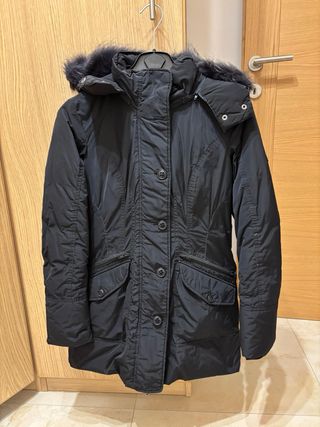 Bomboogie Cappotto Piuma Blu Notte