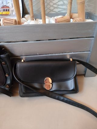 Lote 2 bolsos negros