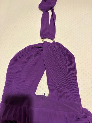 Vestido morado largo fiesta