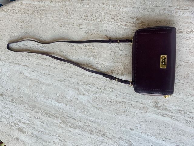 Bolso bandolera Ralph Lauren Púrpura y Dorado