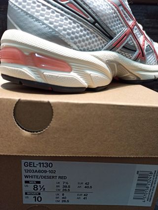 Asics 1130 Blancas/Rojas
Color White/Red Desert
