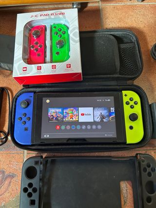 Nintendo Switch Joy-Con Rosa y Verde