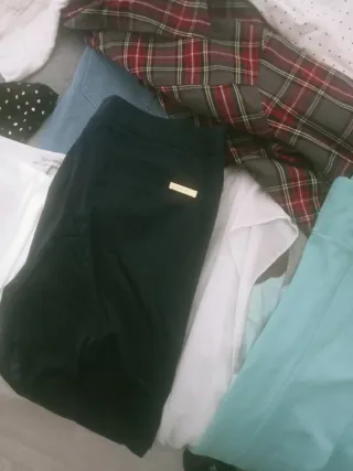 Ropa de niña: negro y verde
