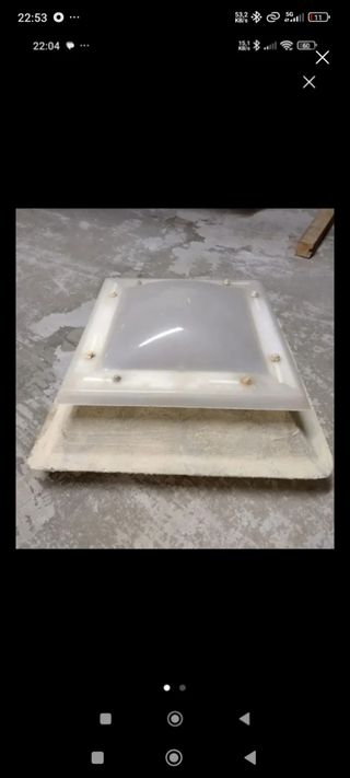Estructura de plástico para techo